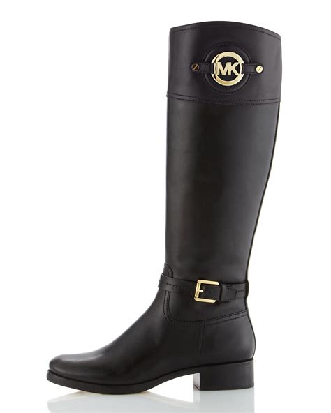 michael kors stockard tall boots black|Michael Kors ladies boots.